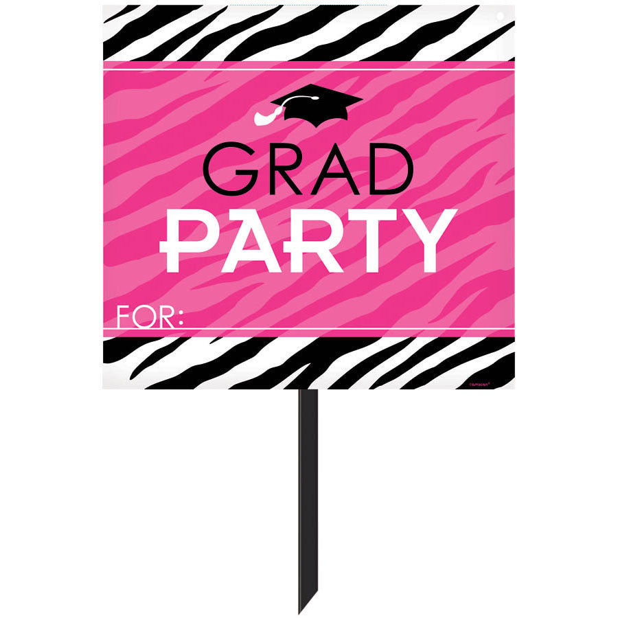 Zebra Party Yard Sign