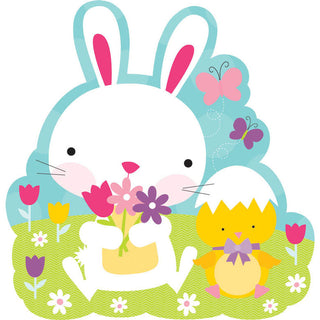 Bunny and Flowers Cutout