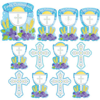 Blue Communion Cutouts