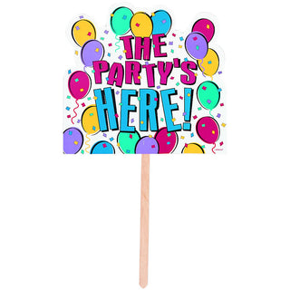 Balloon Party Yard Sign