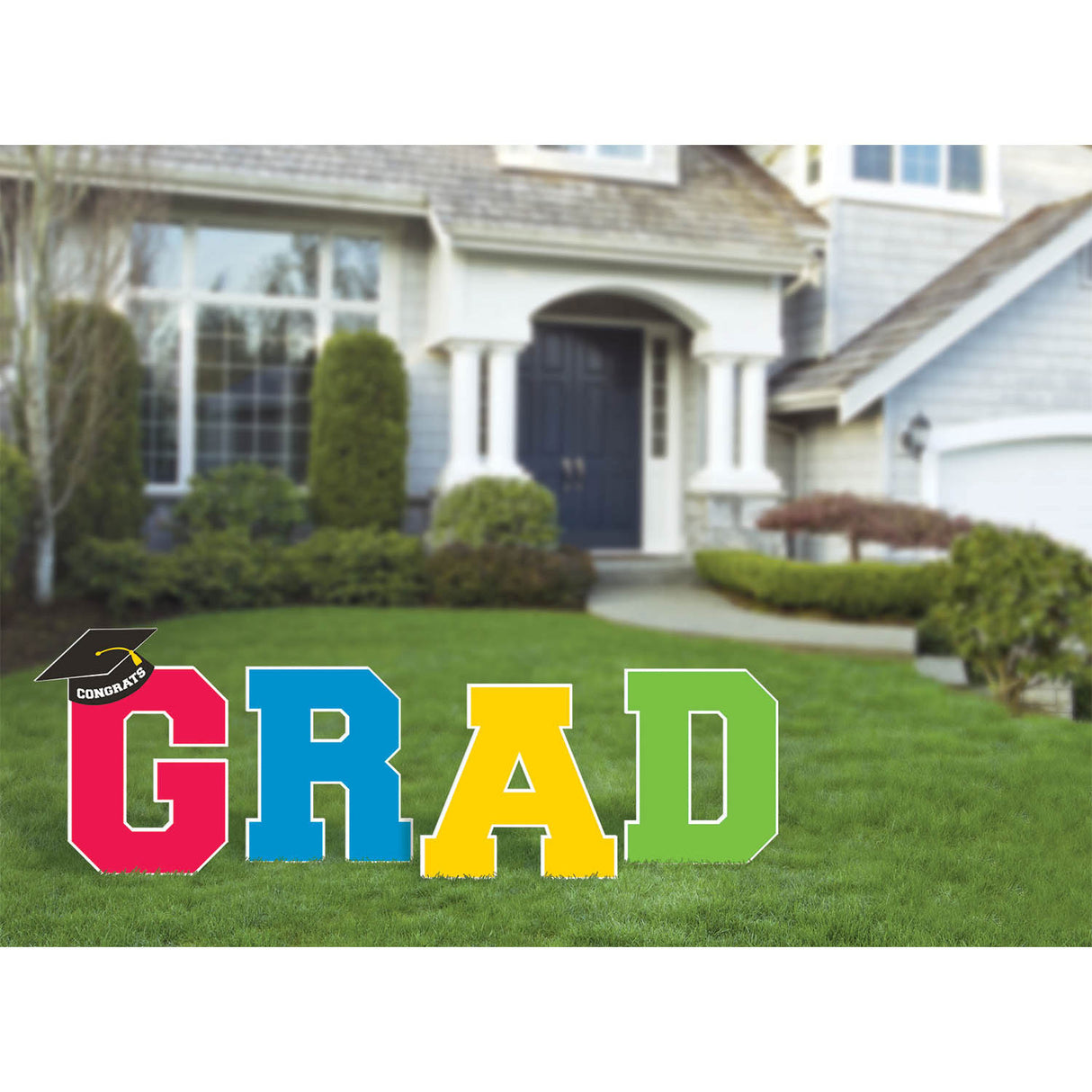 Grad Plastic Yard Signs (4 ct)