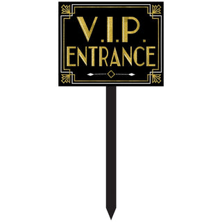 Glitz & Glam VIP Entrance Yard Sign
