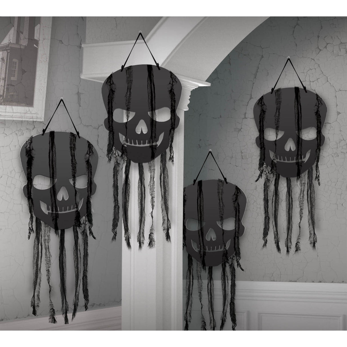 Hanging Skull Cutout Decorations