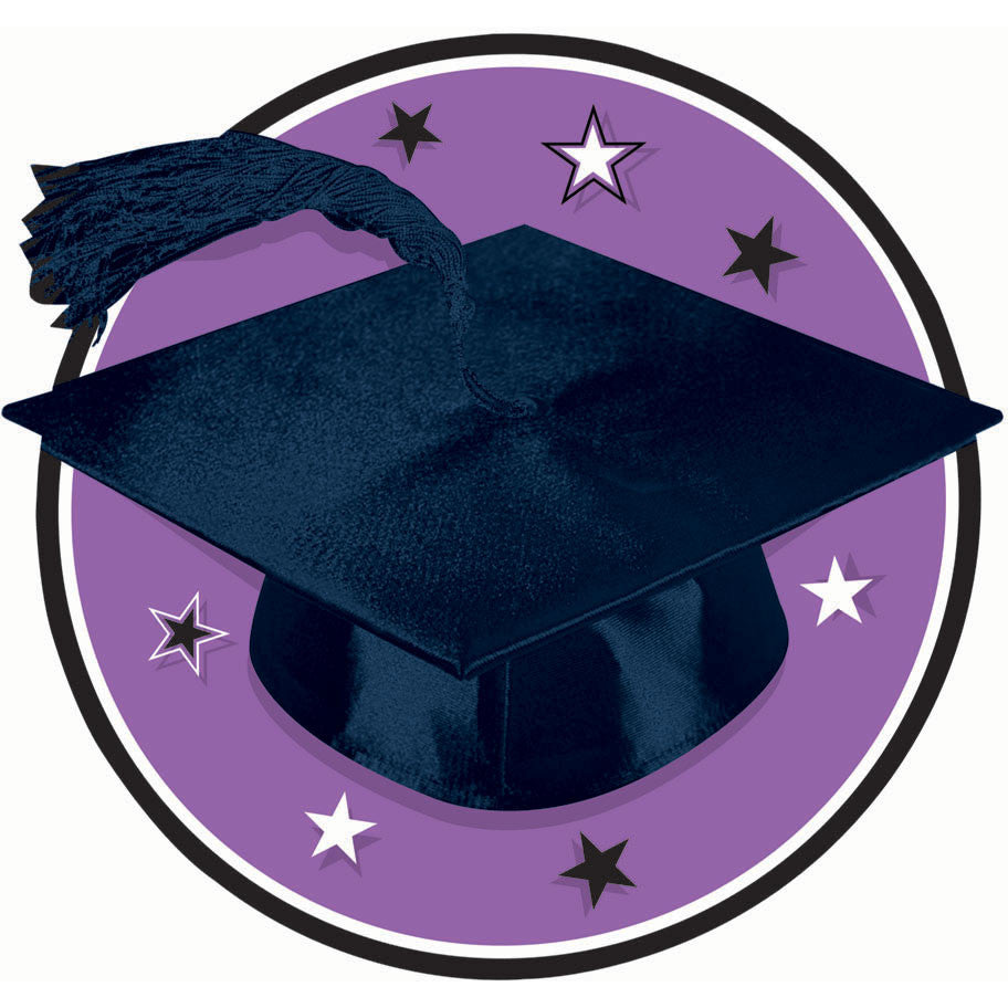 Purple Graduation Cutout