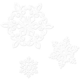 Snowflake Glitter Cutouts Value Pack