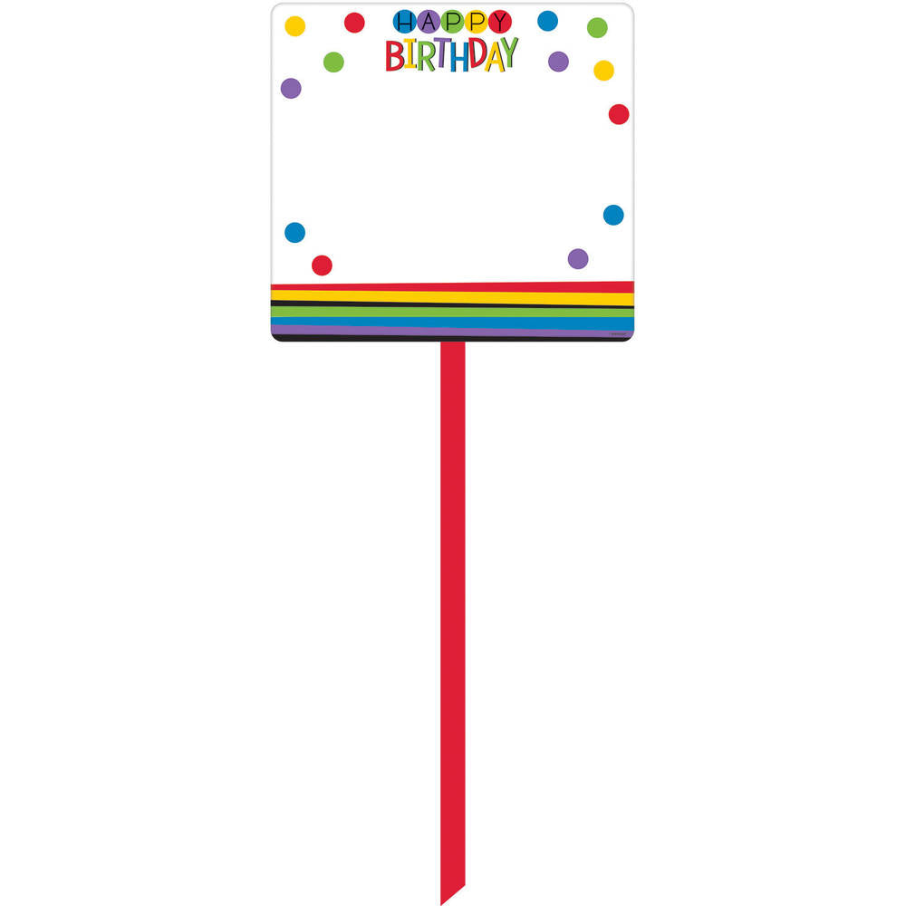 Rainbow Birthday Yard Sign