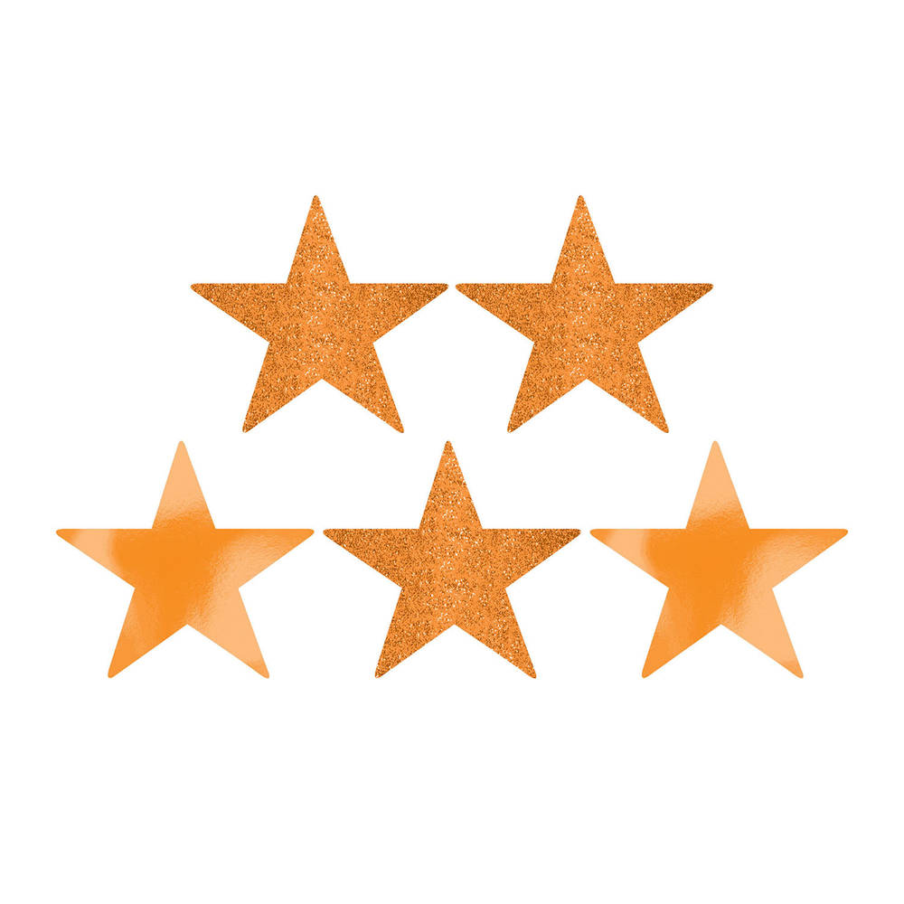Orange Peel 5" Star Cutouts (5 ct)