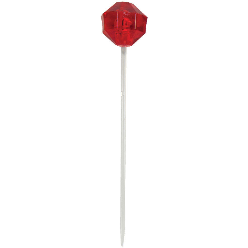 Transparent Red Diamond Shaped Picks