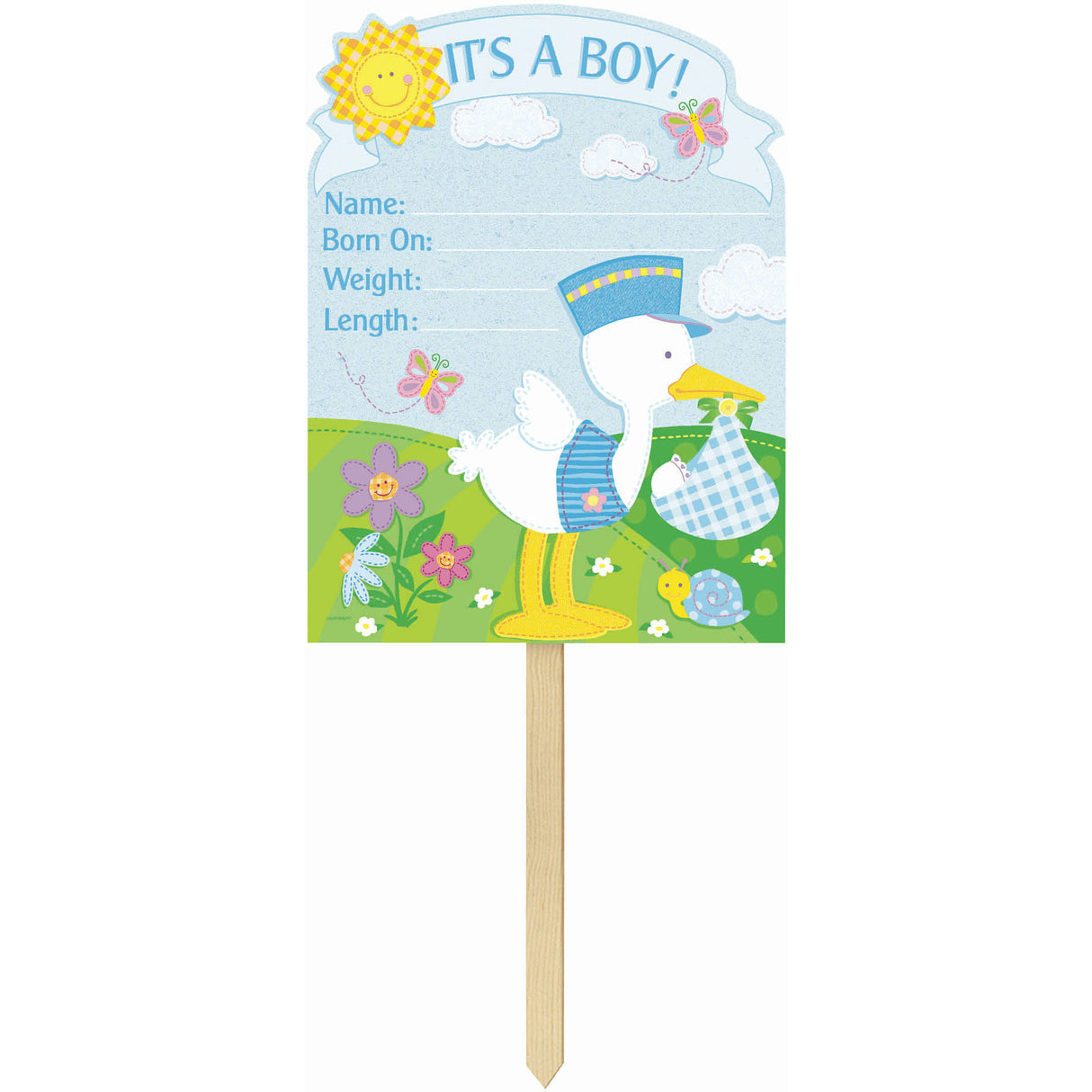 Bundle of Joy It's a Boy Yard Sign
