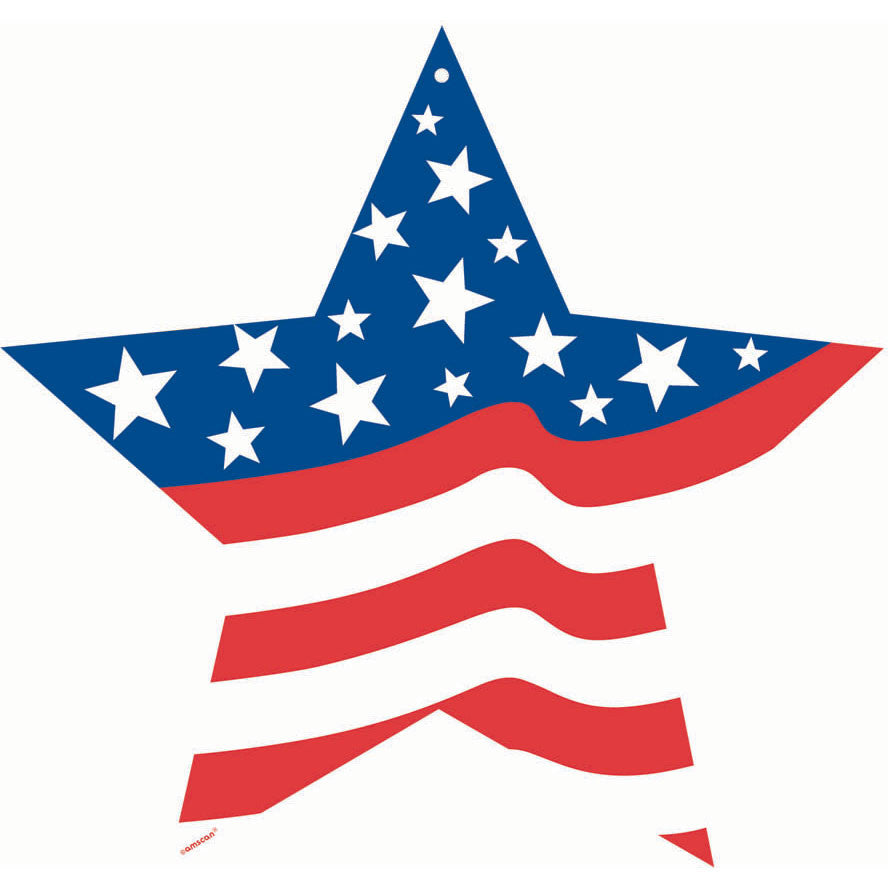 Patriotic Star Cutout
