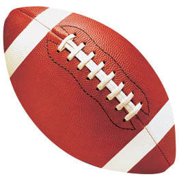 5" Championship Football Cutout