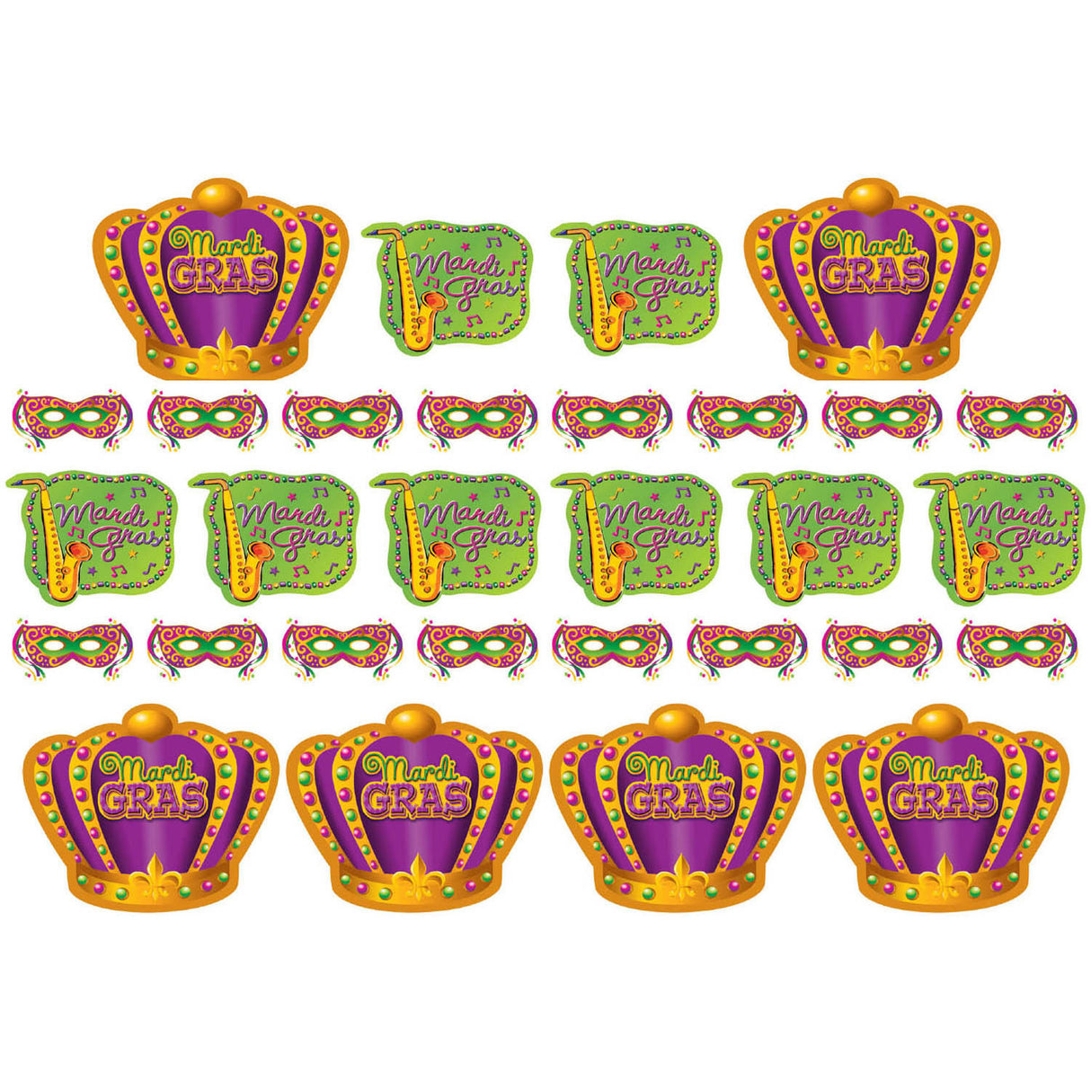 Mardi Gras Cutouts