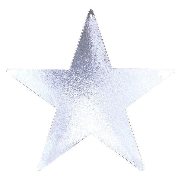 Star Cutout Silver - 9" (1 ct)
