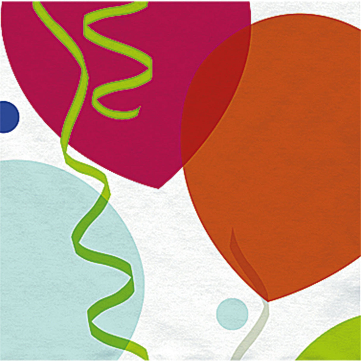 Celebration Balloons Beverage Napkins (16ct)