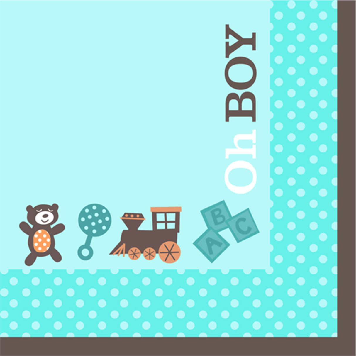Boy Oh Boy! Beverage Napkin