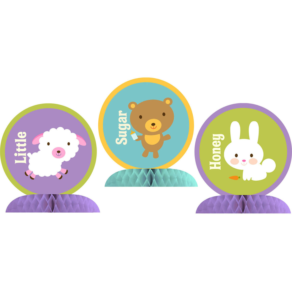 Baby Animal Dots Centerpiece
