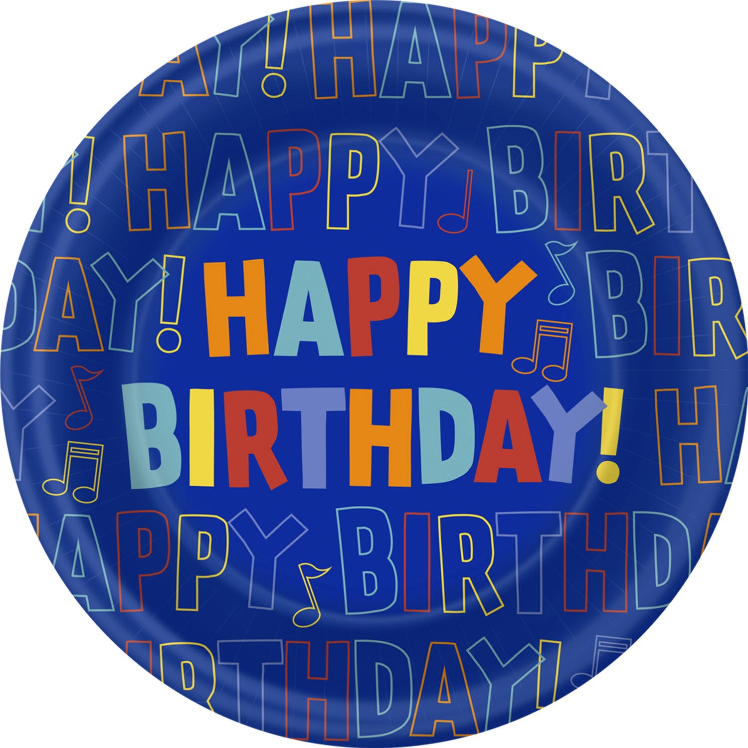 Musical Birthday Dinner Plates