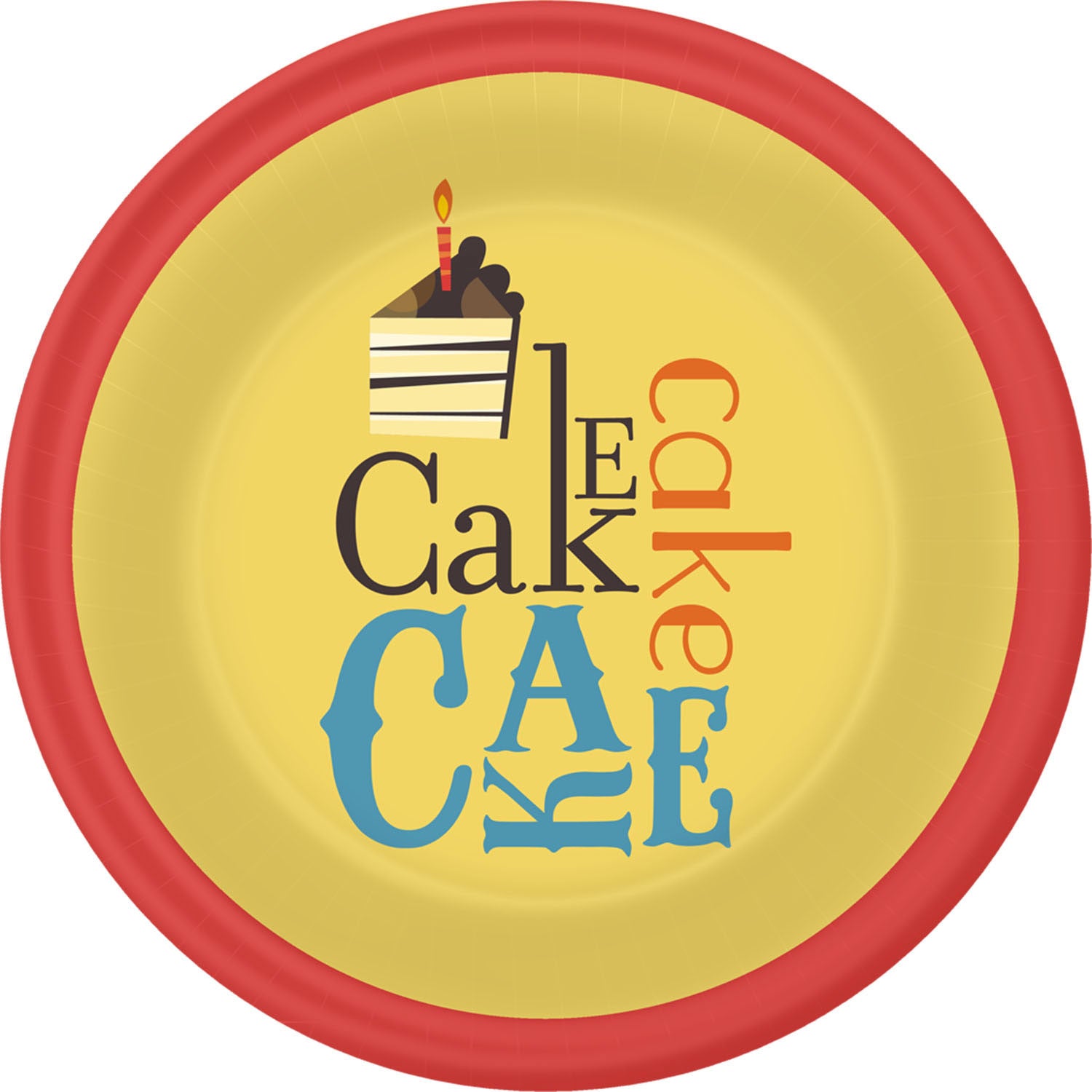 Striped Cake Dinner Plates