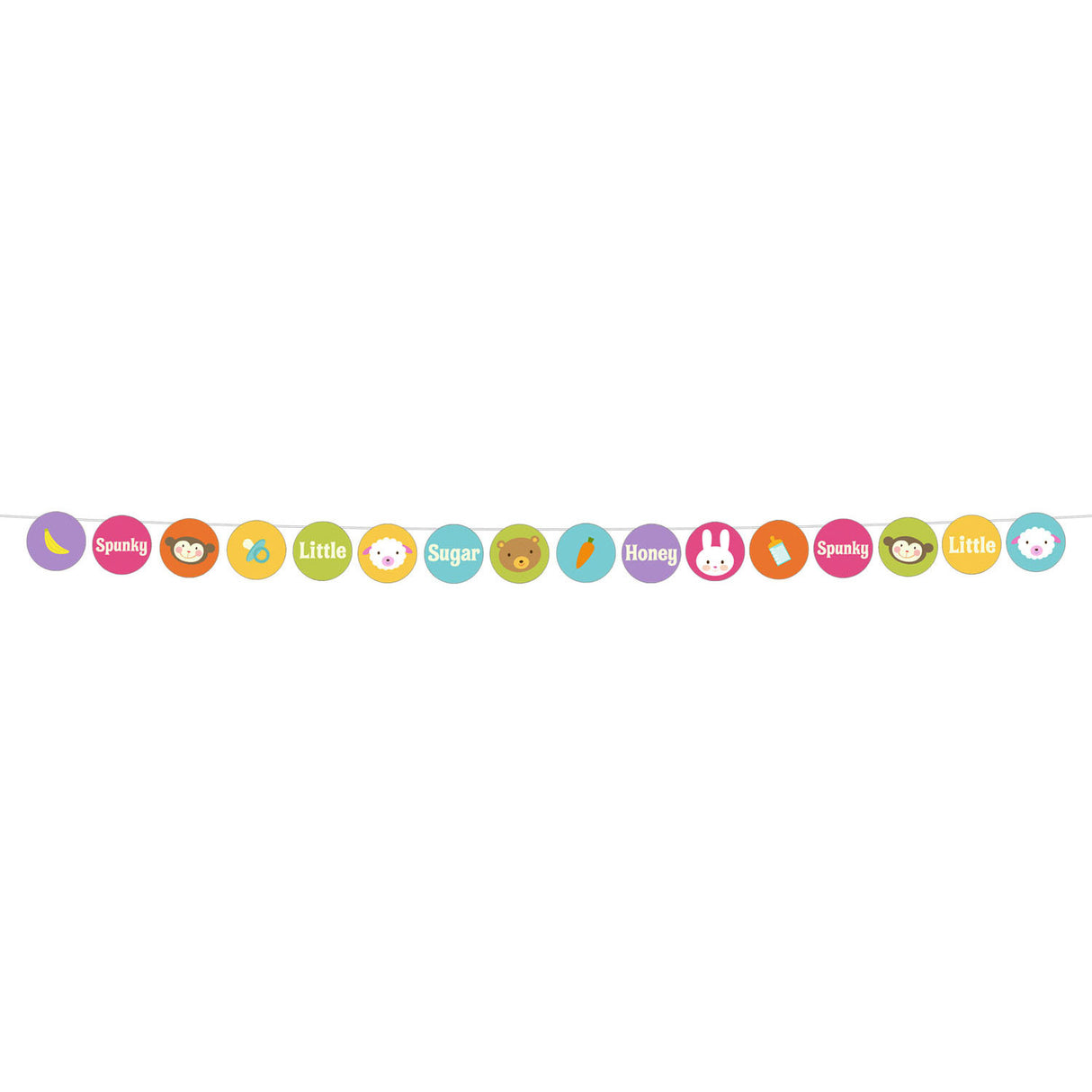 Baby Animal Dots Banner-Letter