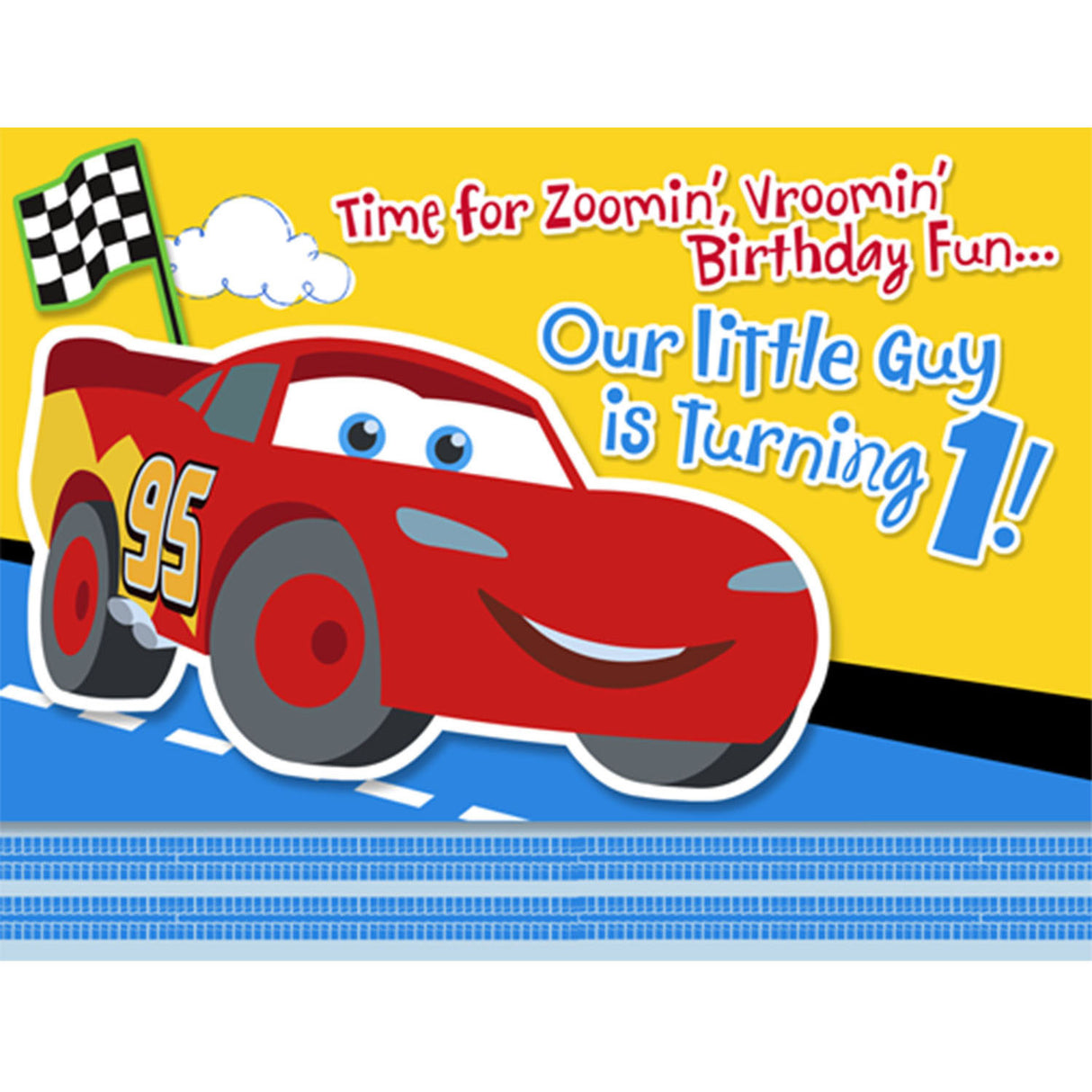 1st Birthday Champ Invitations