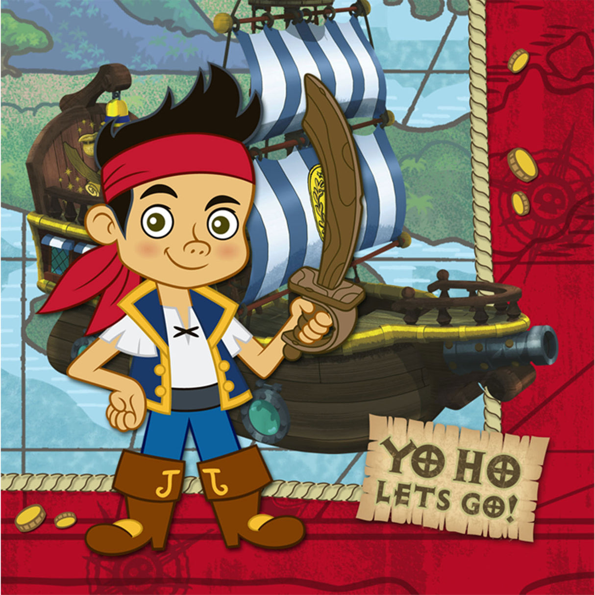 Jake and the Never Land Pirates Luncheon Napkins