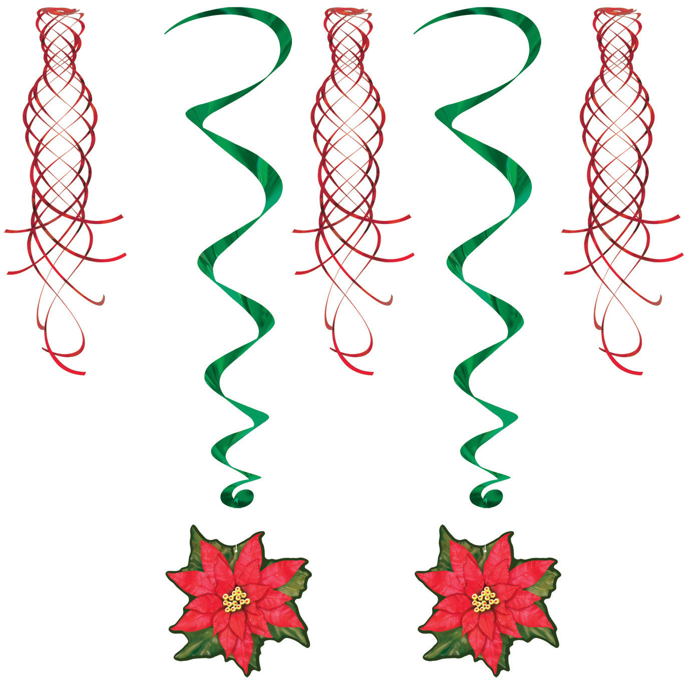 Poinsettia Shimmers & Whirls