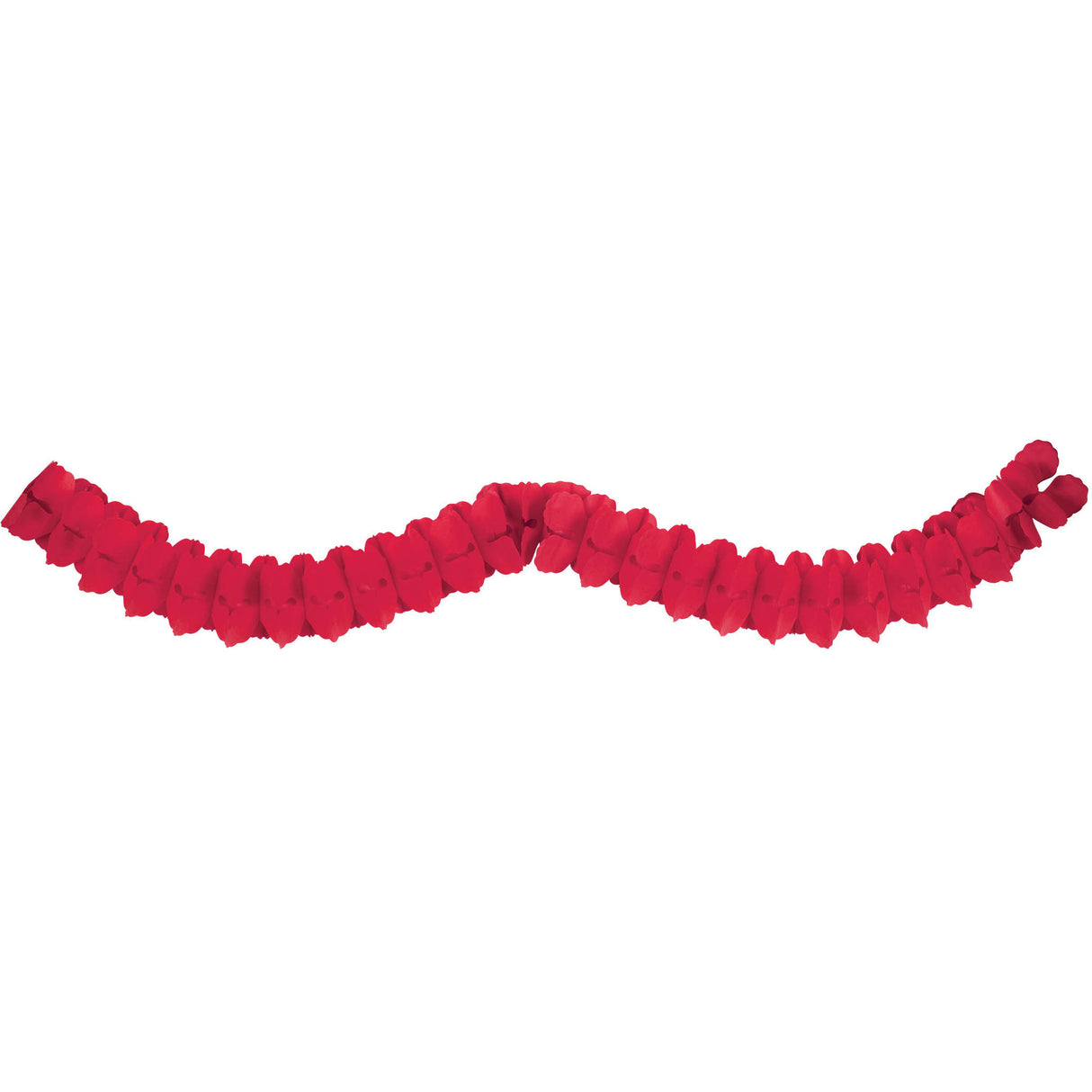 12' Apple Red Tissue Paper Garland