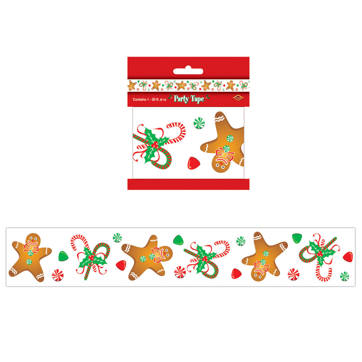 Gingerbread Man Party Tape