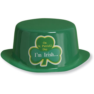 Plastic Hat, with Type, St Pat