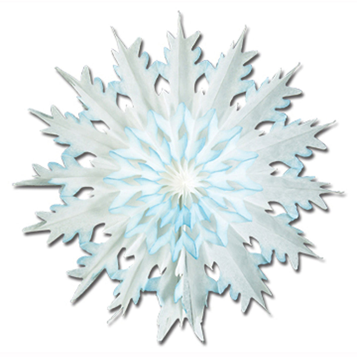 17" Dip-Dyed Snowflakes