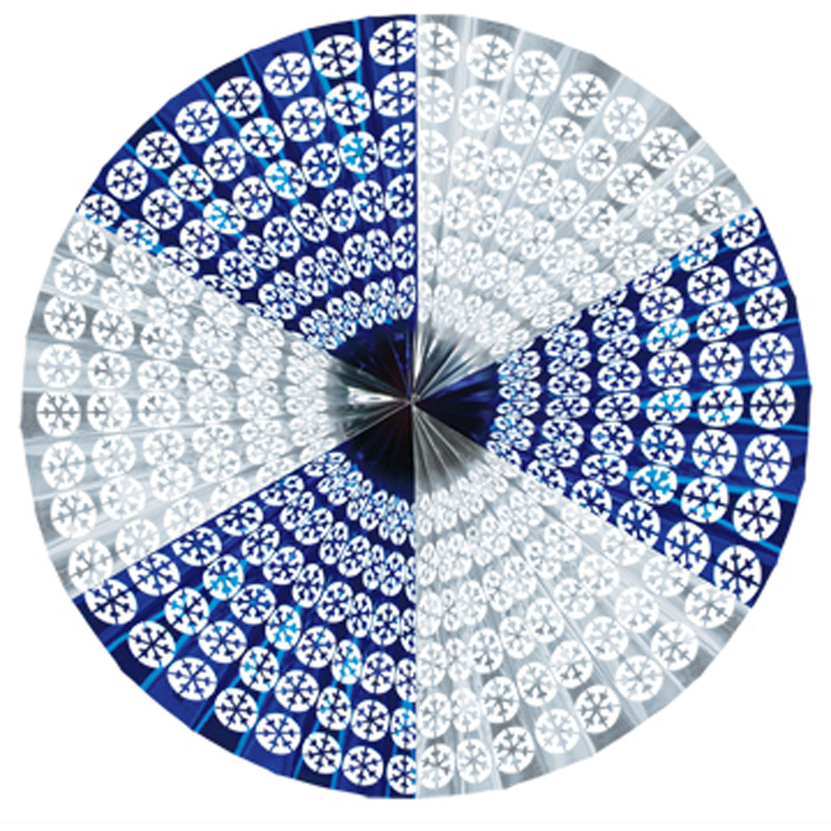 4' Snowflake Foil Hanging Fan