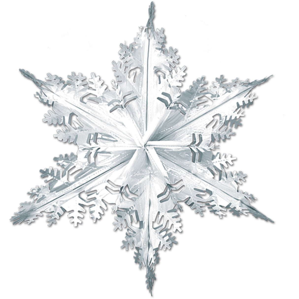 24" Metallic Winter Snowflake