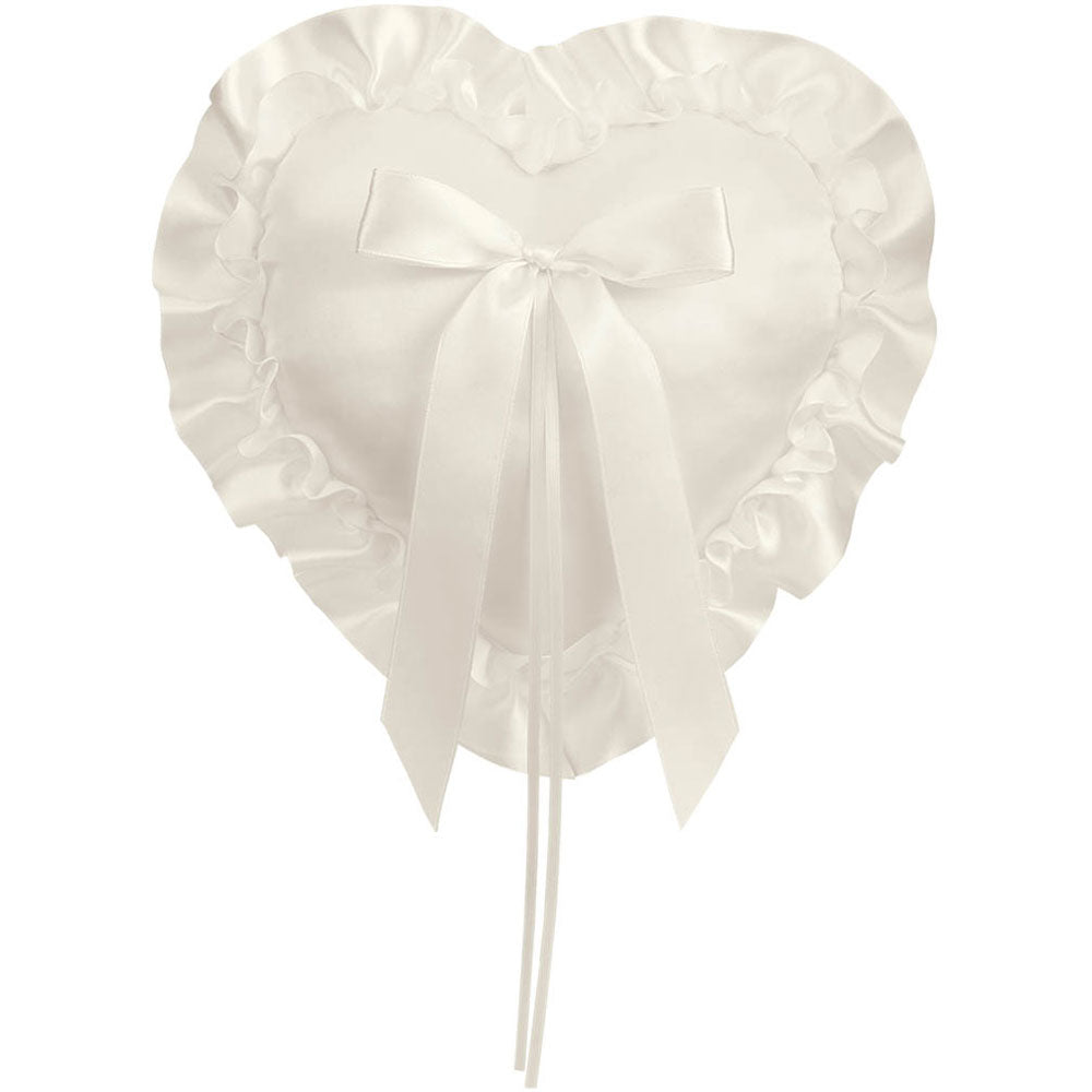 Heart Ring Pillow - Ivory