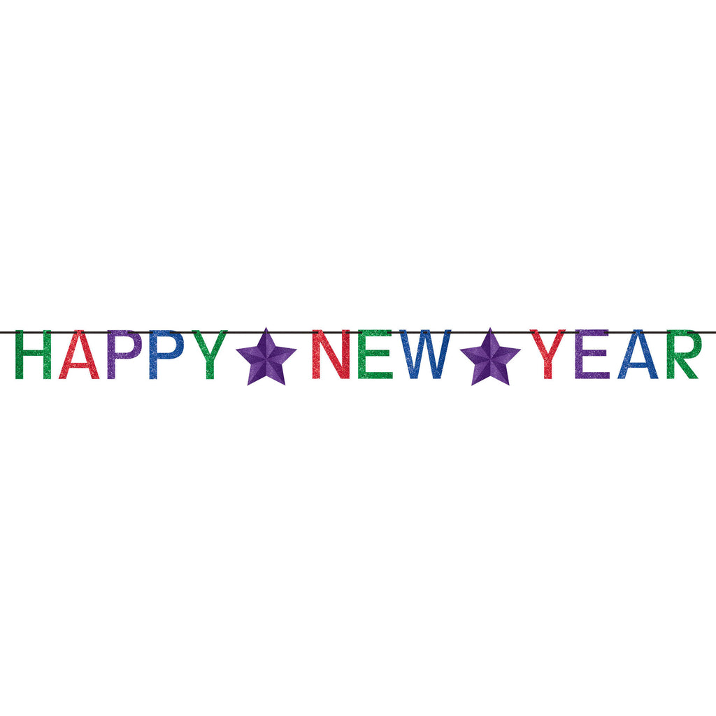 12' Happy New Year Letter Banner
