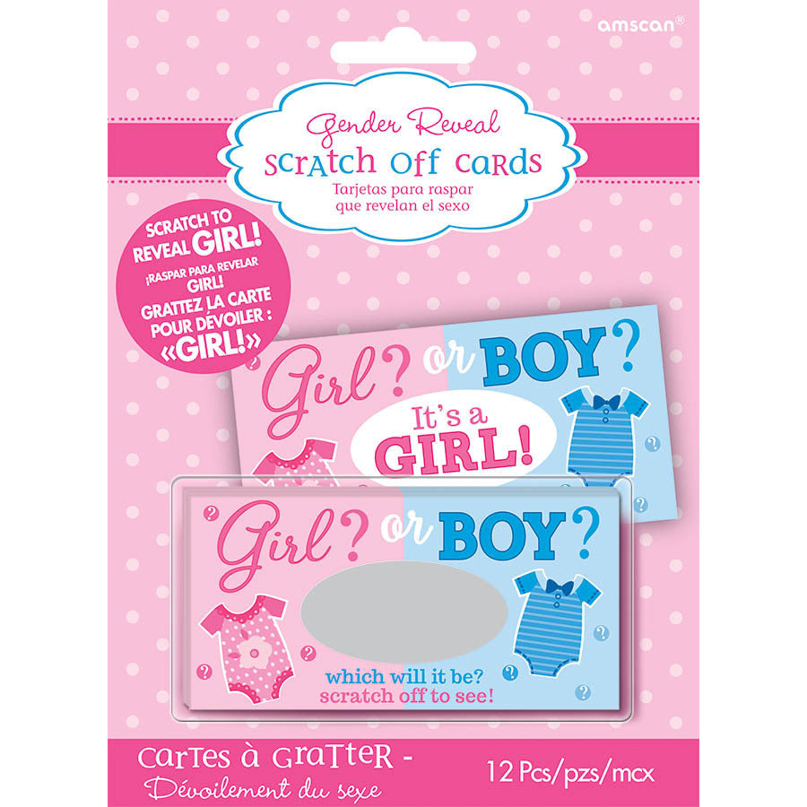 It's A Girl Scratch Off Cards
