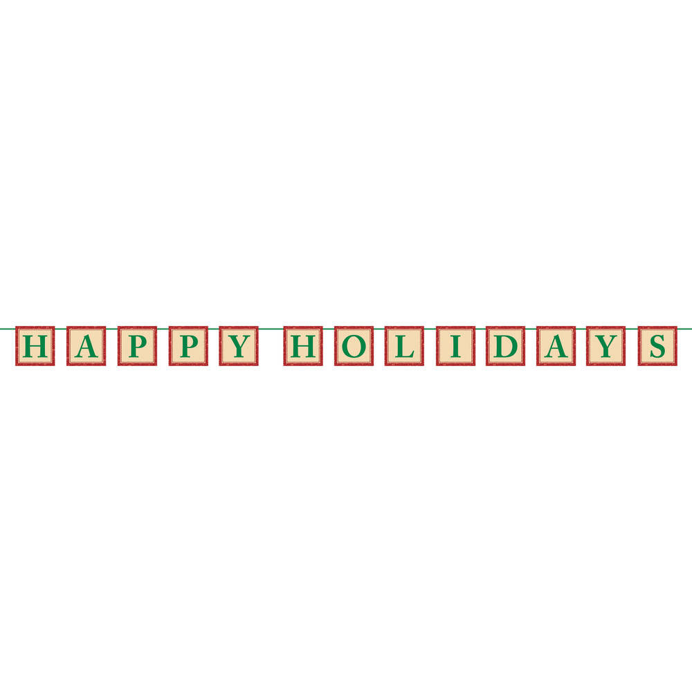 Happy Holidays Letter Banner