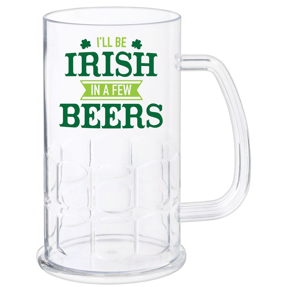 St. Patrick's Day Plastic Tankard, 16oz.