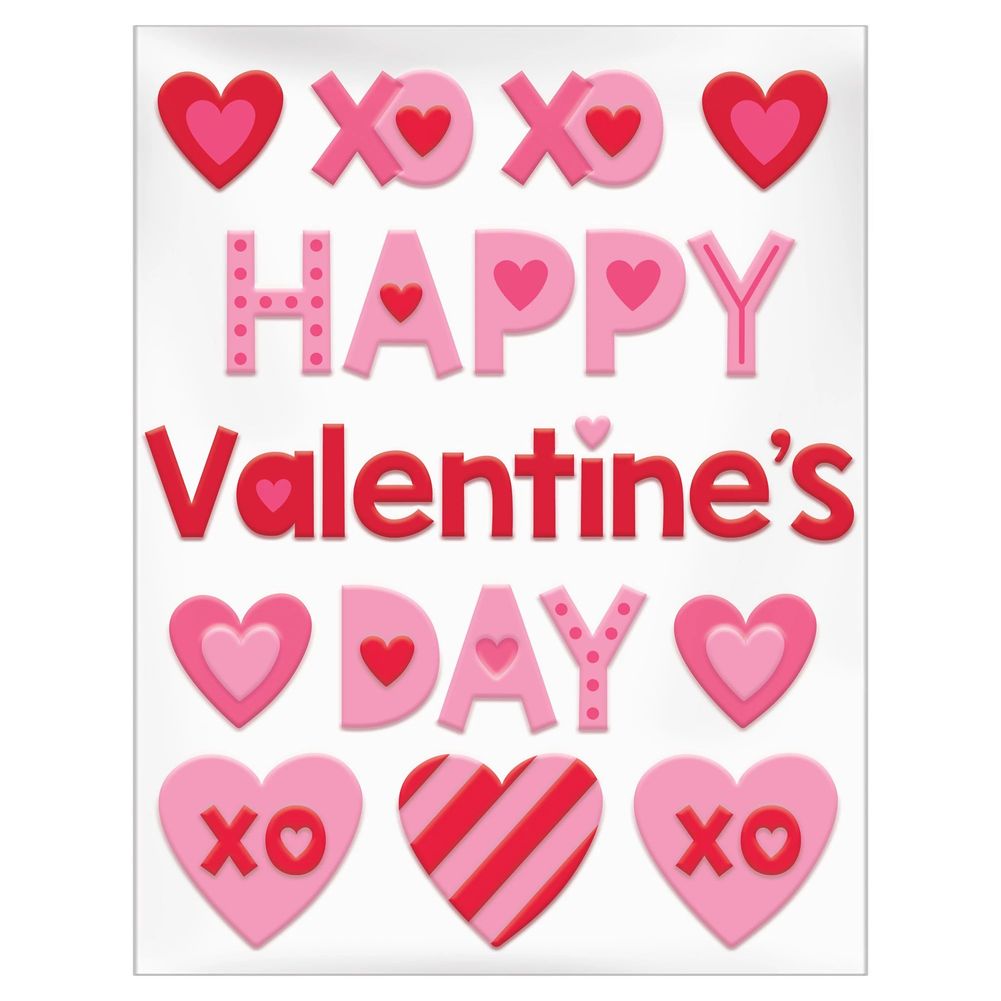 Valentine Gel Clings