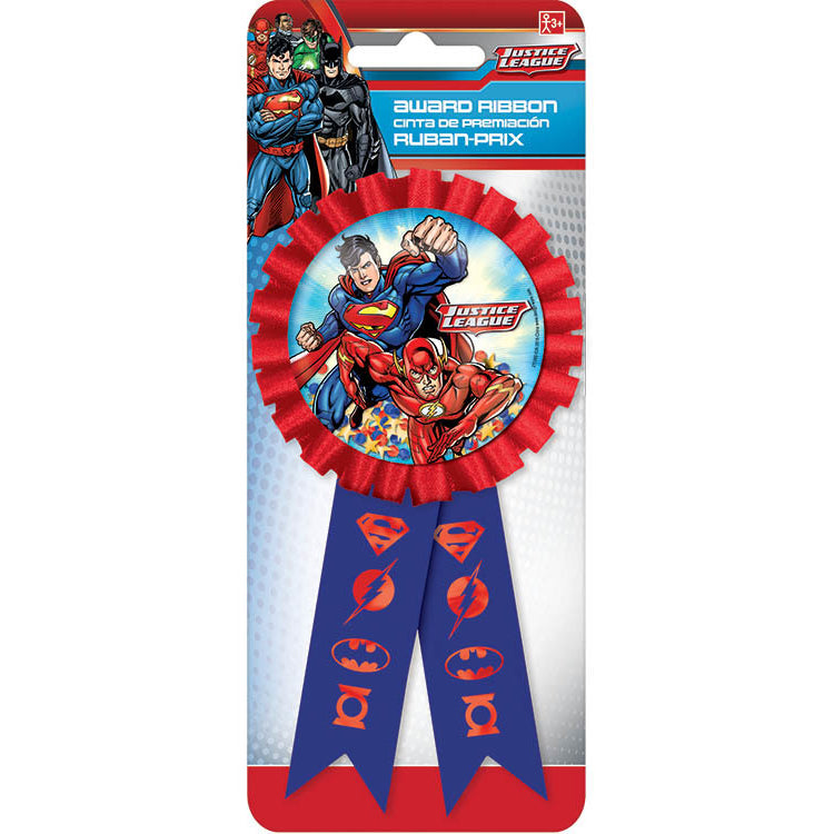 Justice League™ Confetti Pouch Award Ribbon