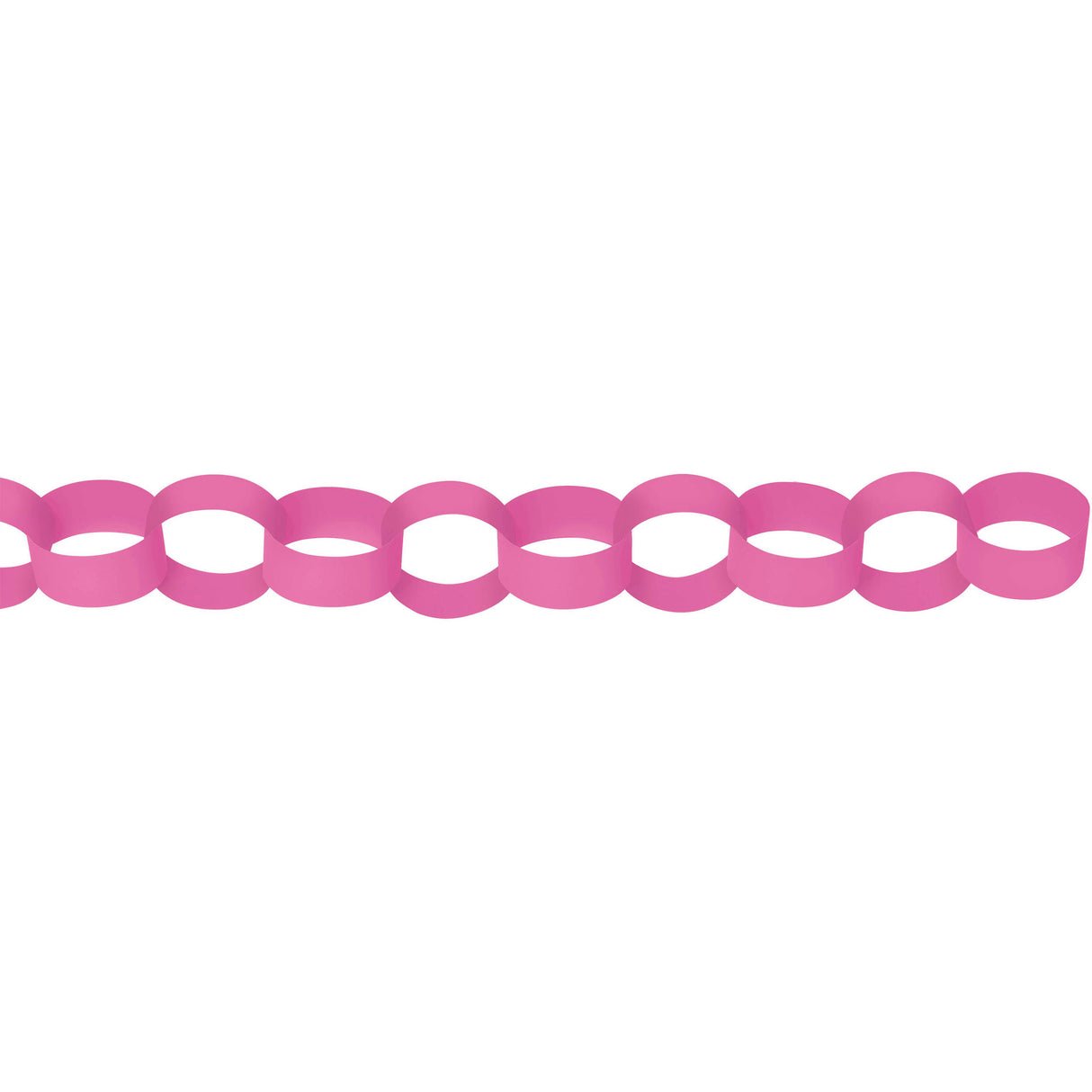 Bright Pink 10' Chain Link Garland