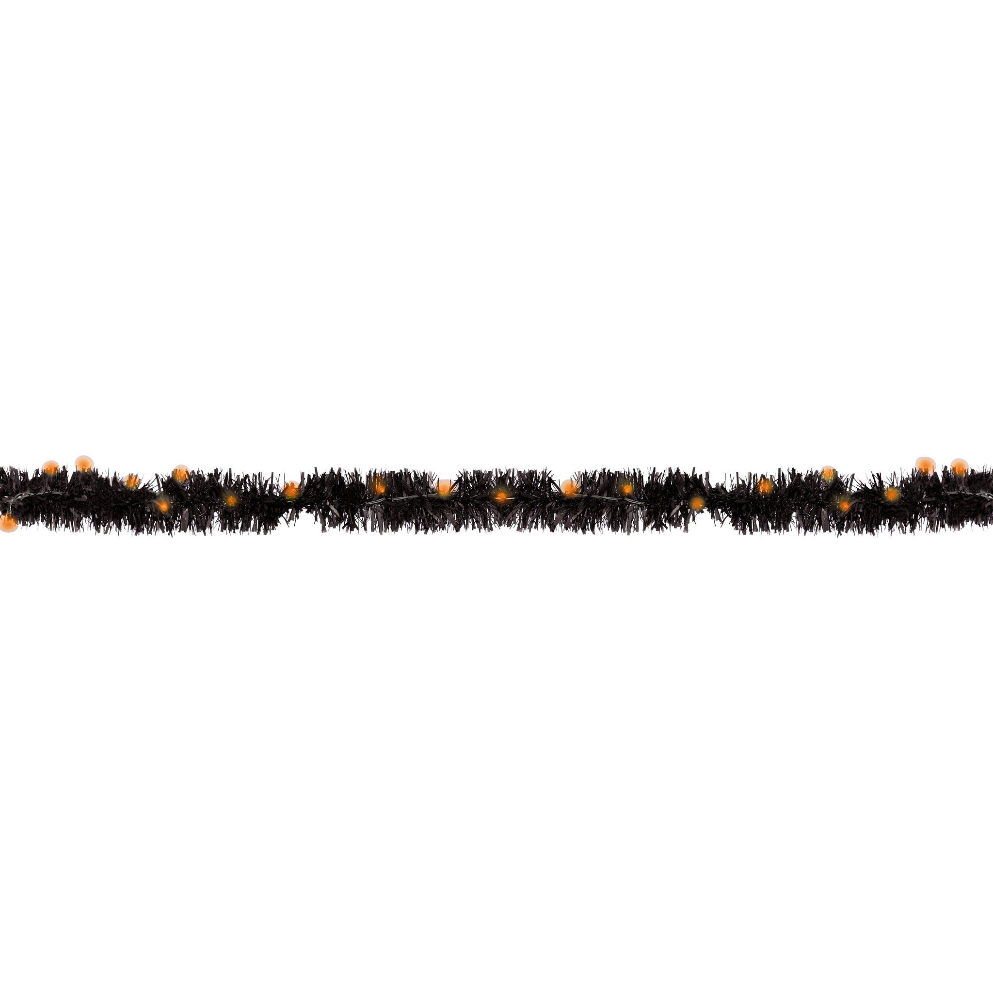 Halloween Tinsel Garland with LED Lights