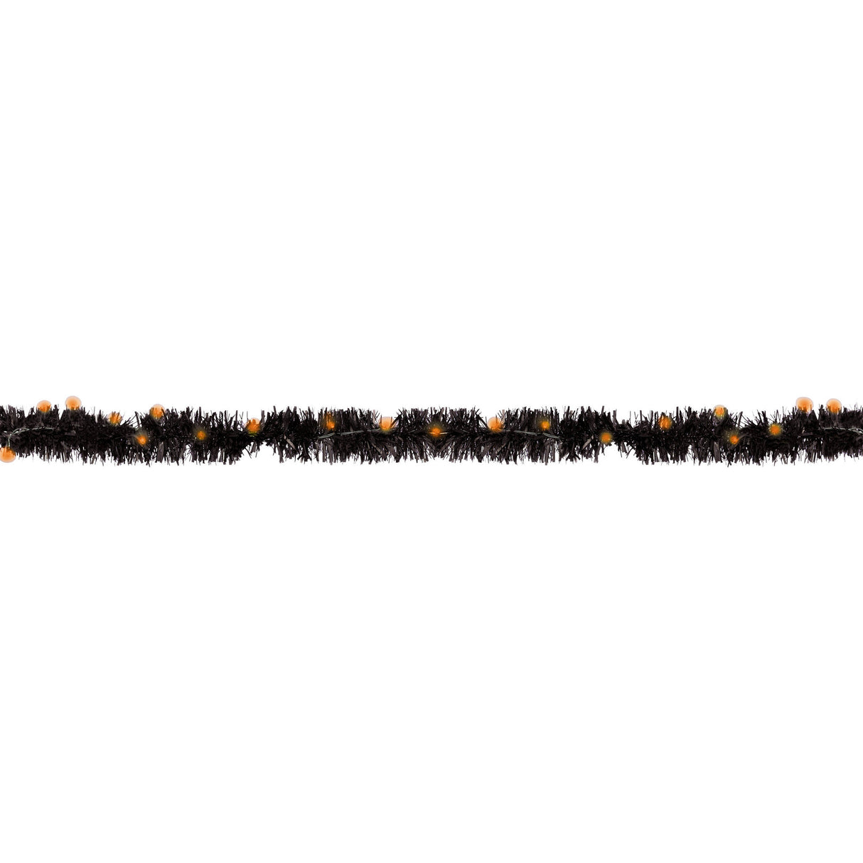 Halloween Tinsel Garland with LED Lights