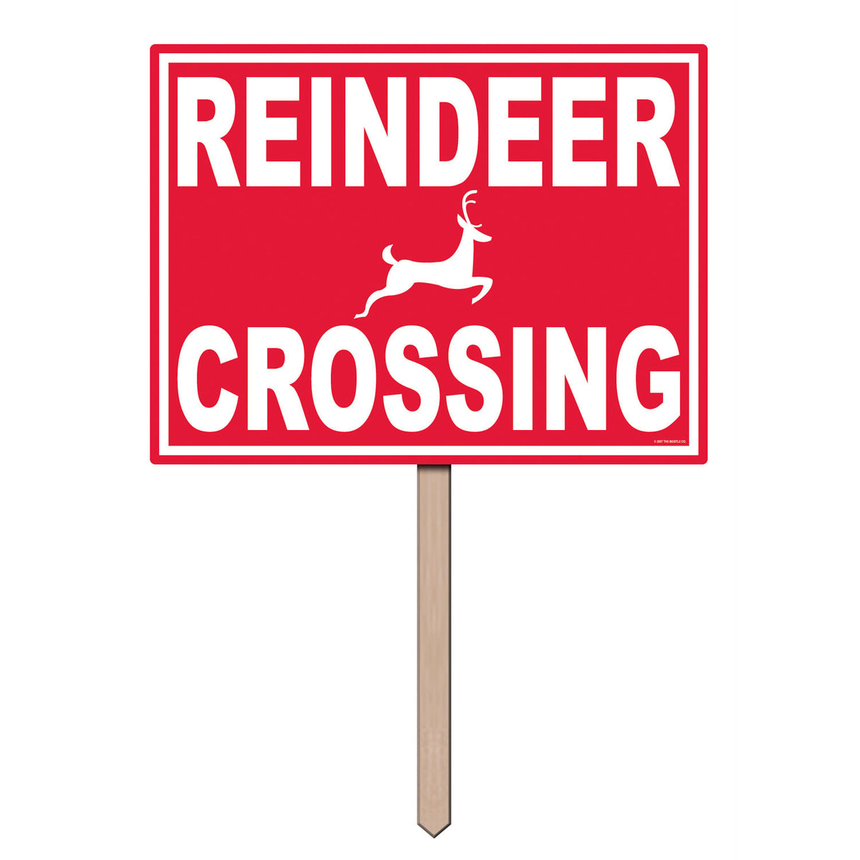Reindeer Crossing Yard Sign