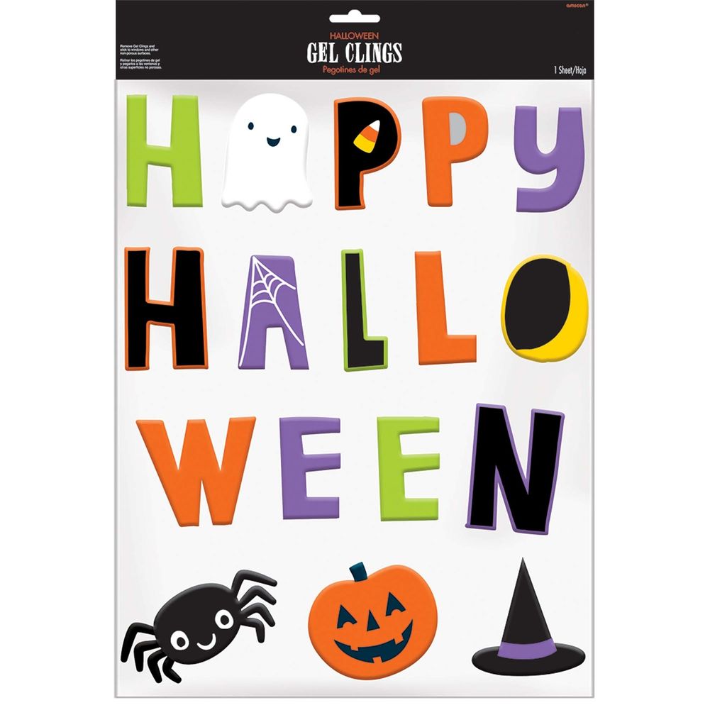 Hallo-Ween Friends Large Gel Cling (1ct)