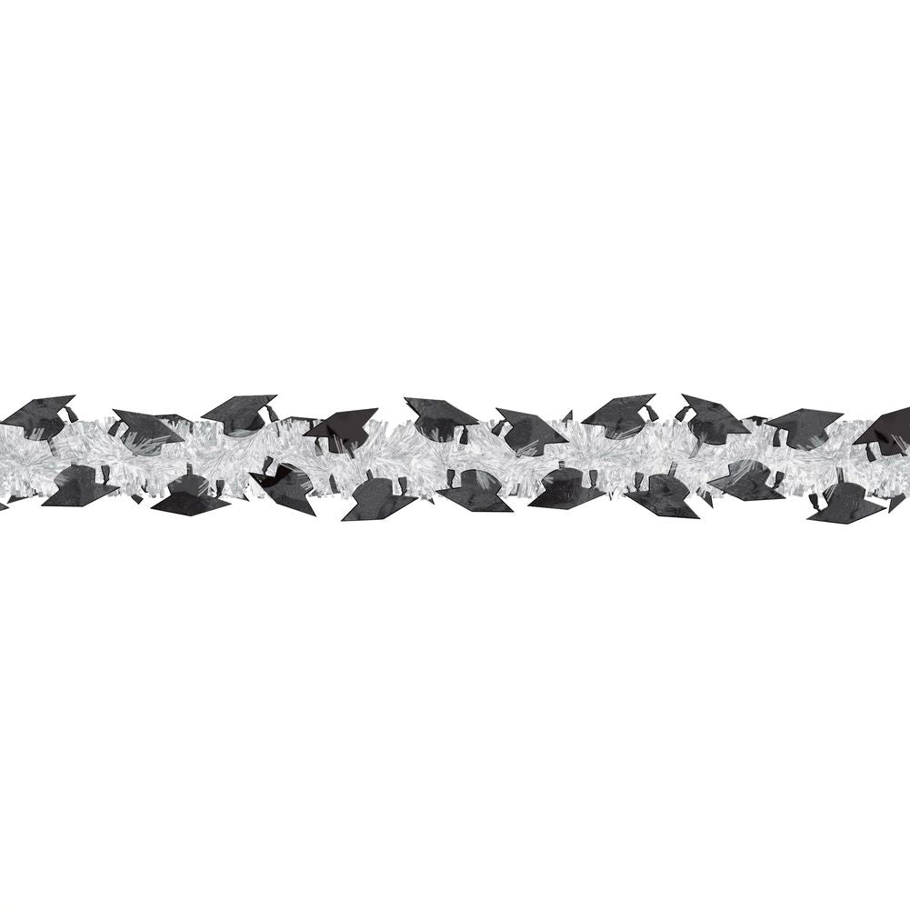 Grad Tinsel Garland Silver (1ct)