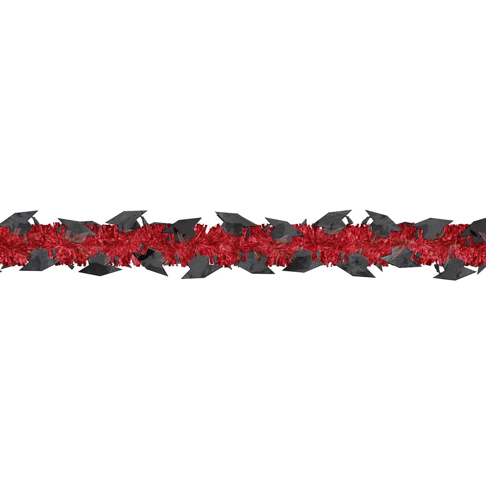 Grad Tinsel Garland Red (1ct)