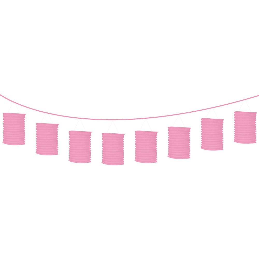 New Pink 12' Lantern Garland