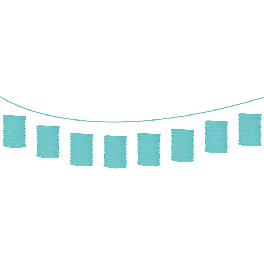 Robins Egg Blue 12' Lantern Garland