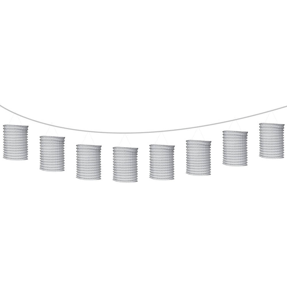 Silver 12' Lantern Garland