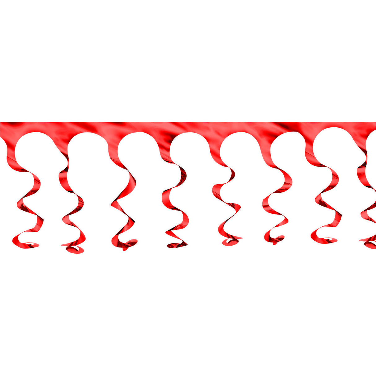 Red Spiral Garland